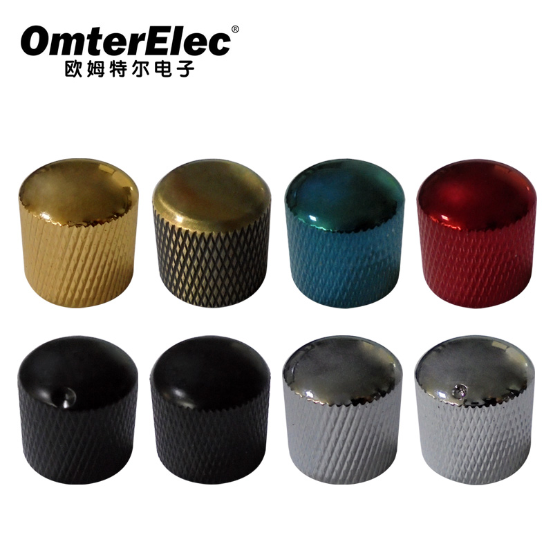 Silver Gold Black Metal Dome Knobs Electric Bass Guitar Volume Tone Control Knobs